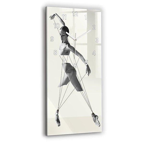 Horloge rectangulaire verticale Danseuse abstraite