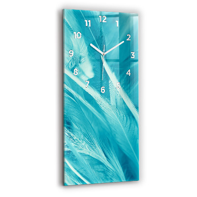 Horloge rectangulaire verticale Vert turquoise vintage