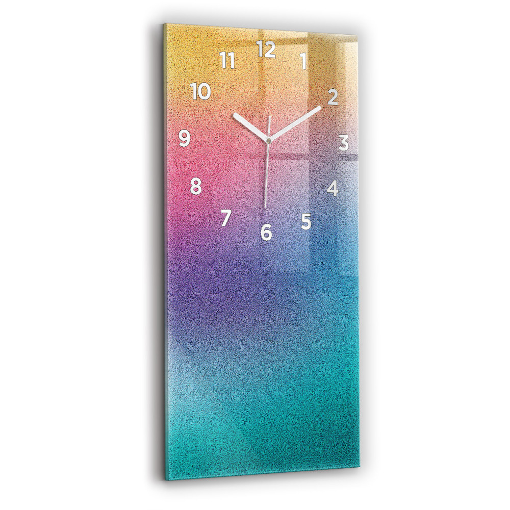 Horloge verticale en verre Motif dégradé