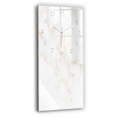Horloge verticale en verre Marbre élégant
