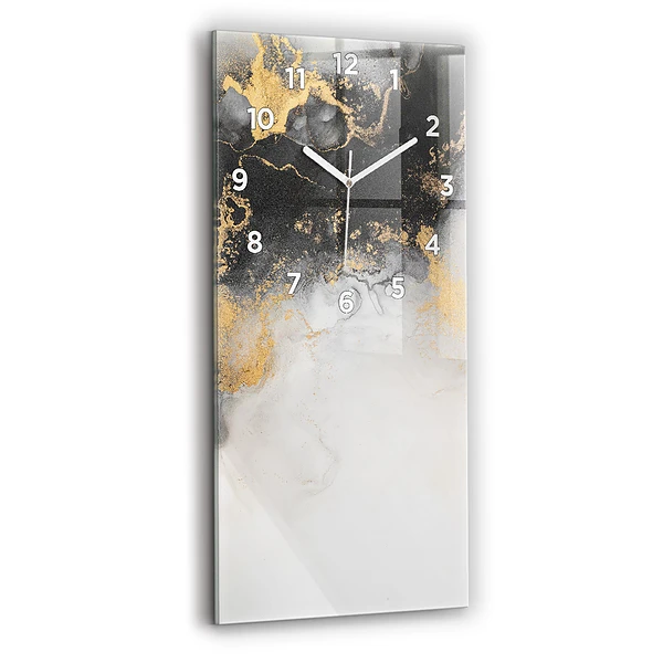 Horloge verticale en verre Marbre artistique