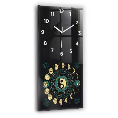 Horloge rectangulaire verticale Phases de la lune