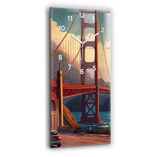 Horloge rectangulaire verticale Pont à San Francisco