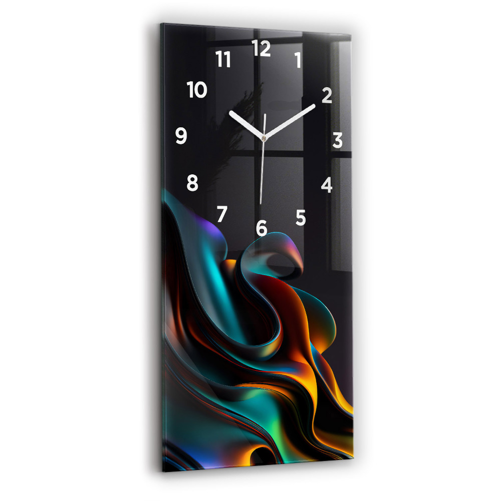 Horloge murale verticale Vague futuriste
