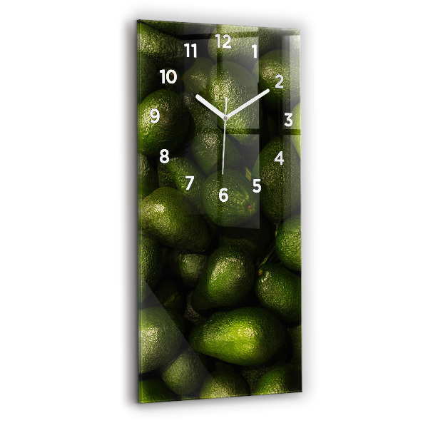 Horloge verticale en verre Avocat