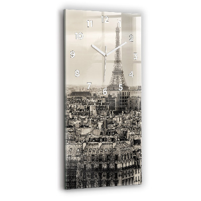 Horloge rectangulaire verticale Panorama de Paris