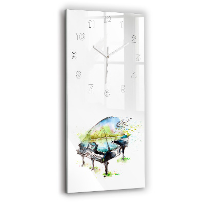 Horloge verticale en verre Illustration des 4 saisons