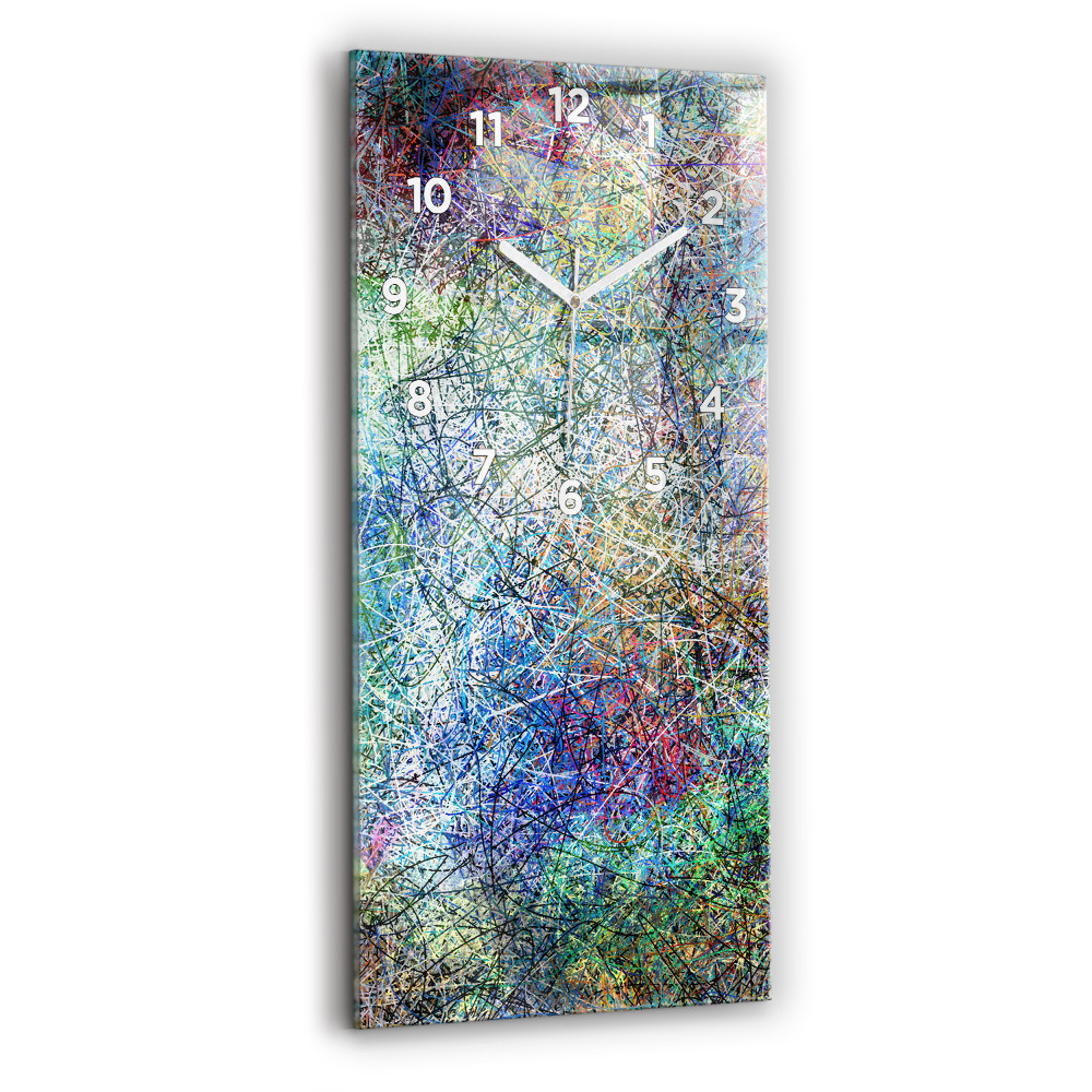 Horloge murale en verre rectangulaire Abstrait - Émotions