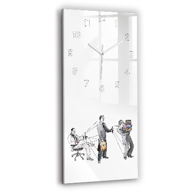 Horloge murale verticale Personnages en marionnettes