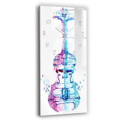 Horloge murale en verre rectangulaire Cello park lake