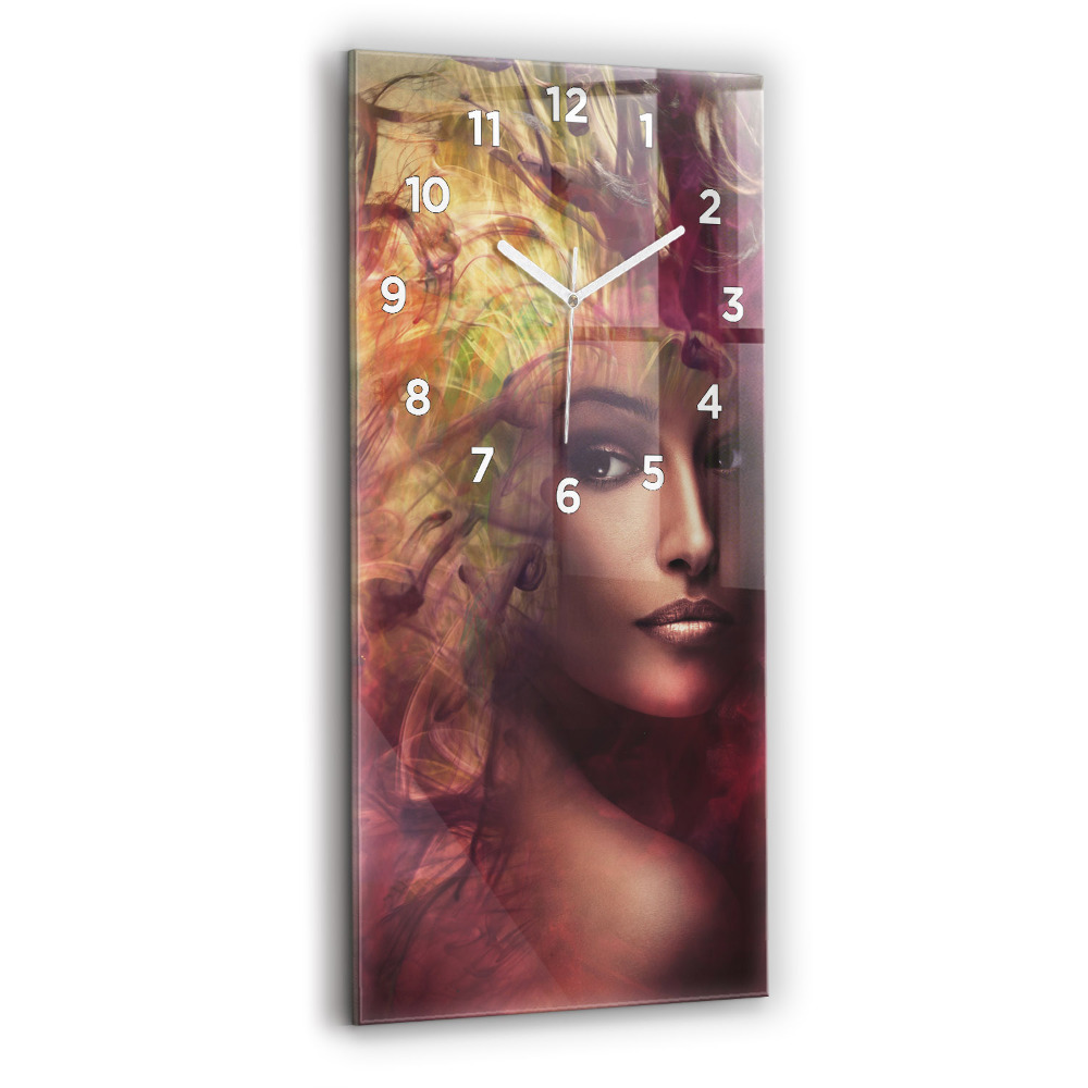 Horloge murale verticale Portrait d'une femme