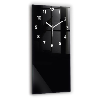 Horloge rectangulaire verticale Couleur noire