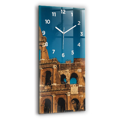 Horloge murale en verre rectangulaire Colisée en Italie