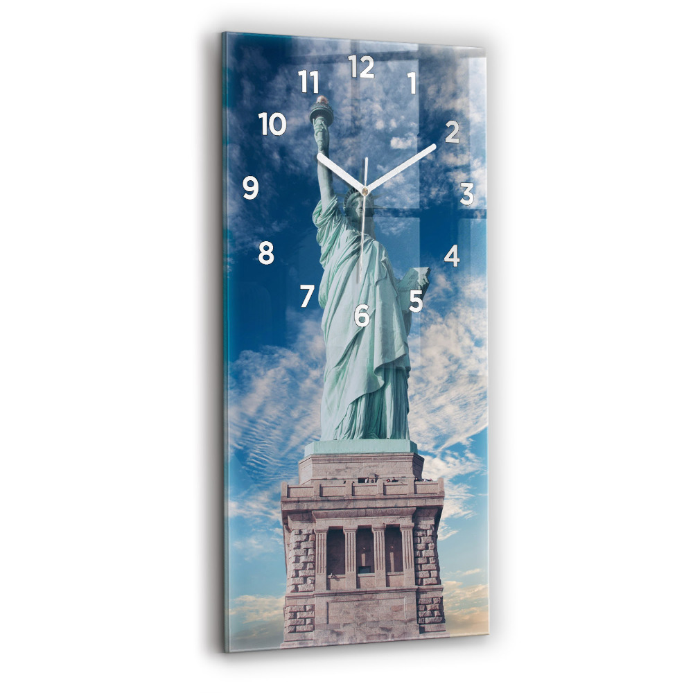 Horloge murale verticale Statue de la Liberté à New York
