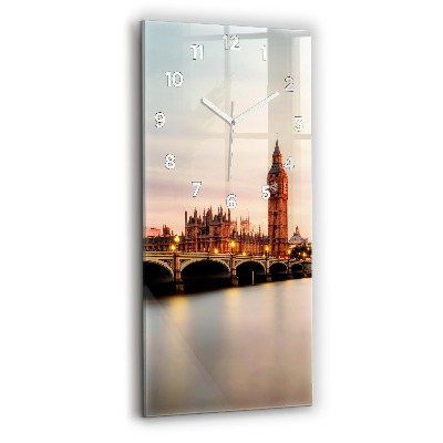 Horloge murale en verre rectangulaire Big Ben à Londres