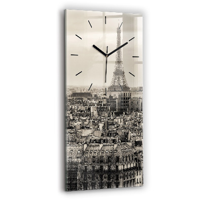 Horloge rectangulaire verticale Panorama de Paris