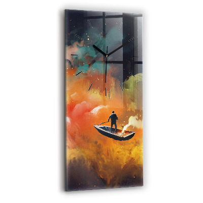 Horloge murale verticale Image abstraite