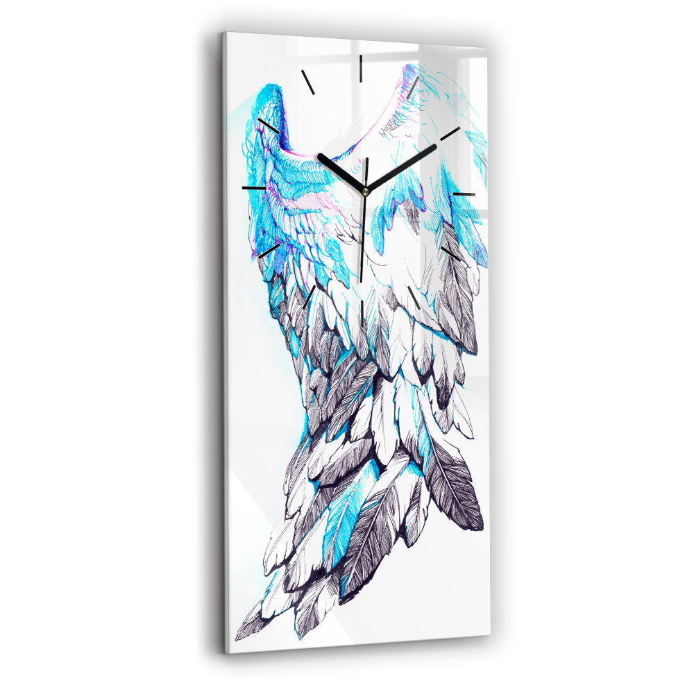Horloge murale verticale Imitation d'ailes d'oiseaux