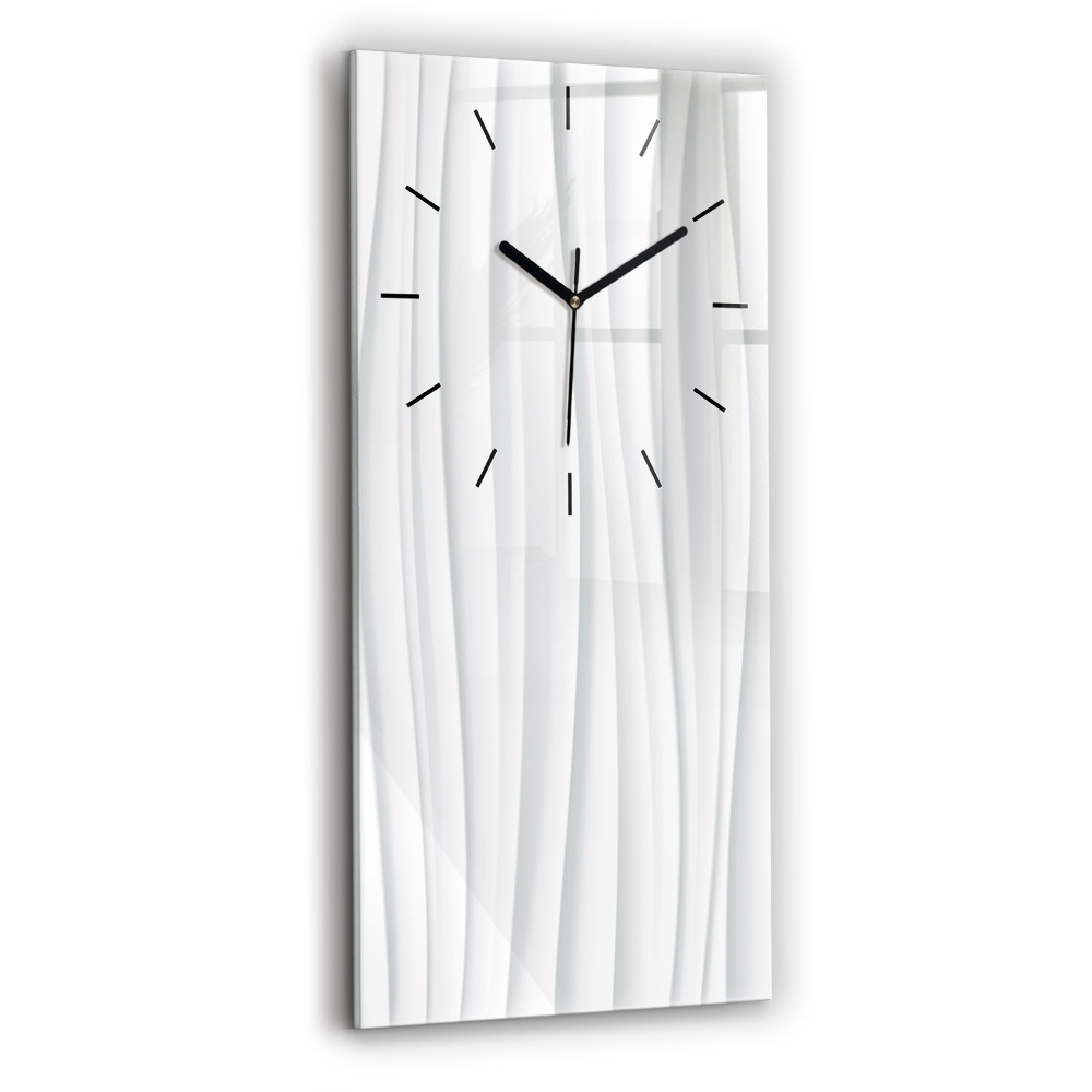 Horloge rectangulaire verticale Texture des vagues