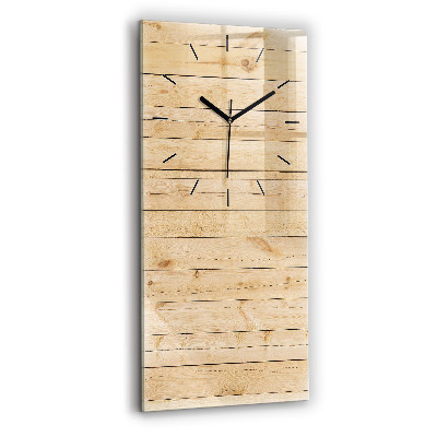 Horloge rectangulaire verticale Planches en bois