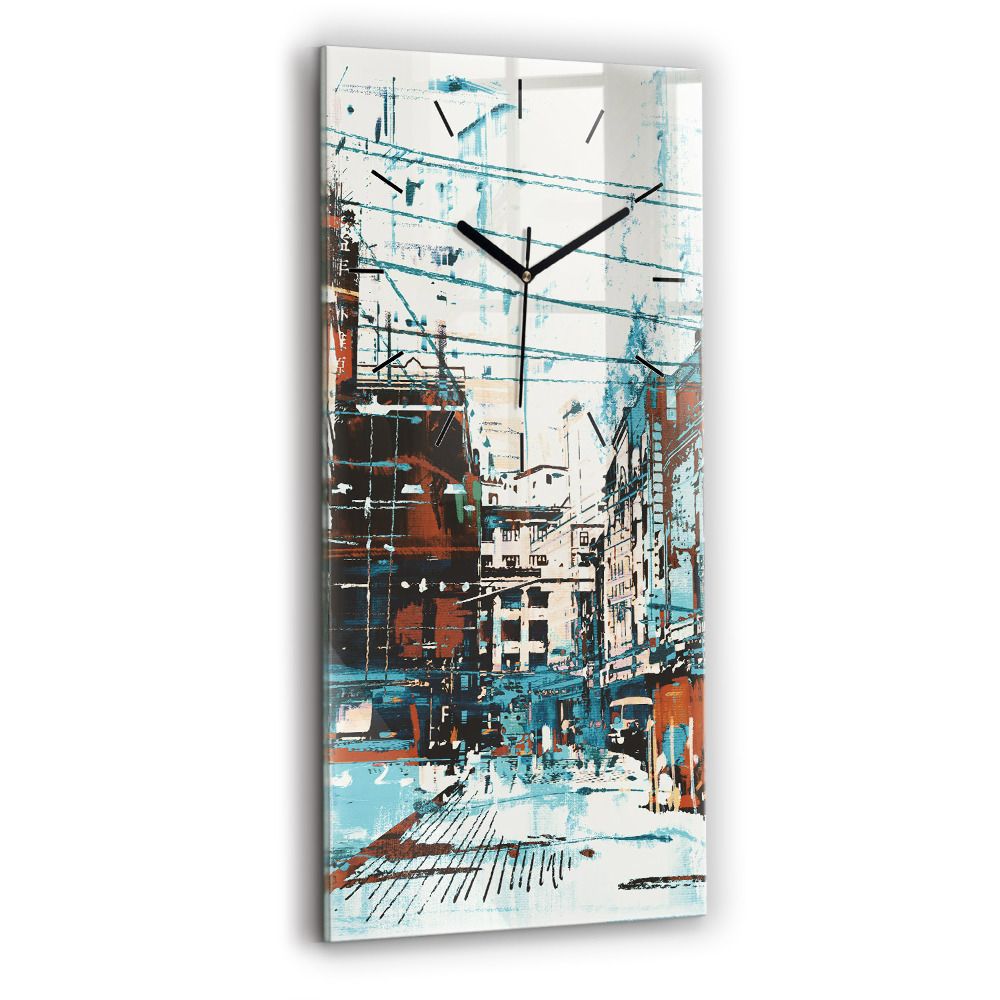 Horloge murale verticale Art de la rue