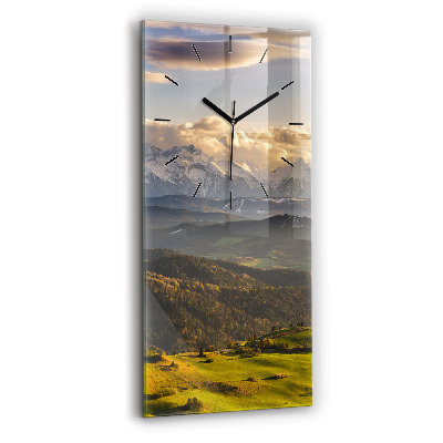 Horloge murale en verre rectangulaire Pieniny - High Peak