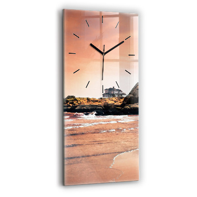 Horloge verticale en verre Côte de Sherman