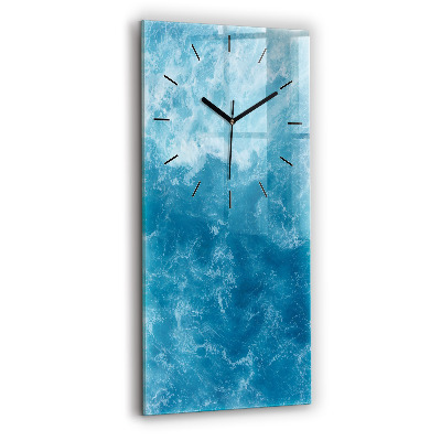 Horloge rectangulaire verticale Eau de mer