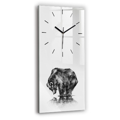 Horloge murale verticale Dessin d'ours