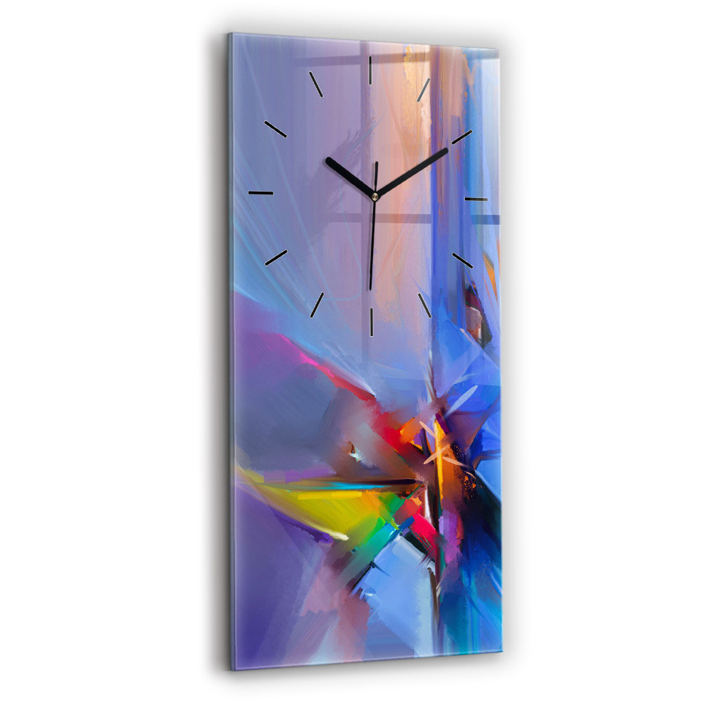 Horloge murale en verre rectangulaire Paysage marin