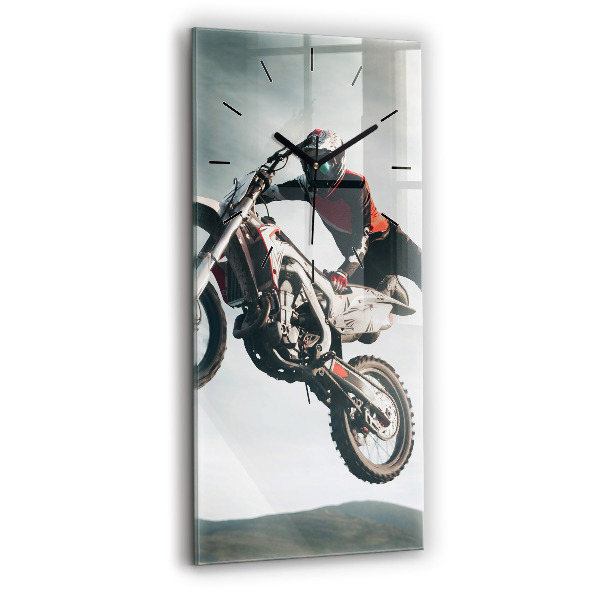 Horloge murale verticale Moto style adrénaline