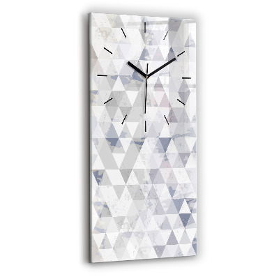 Horloge rectangulaire verticale Motif géométrique