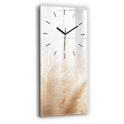 Horloge murale en verre rectangulaire Épi de blé