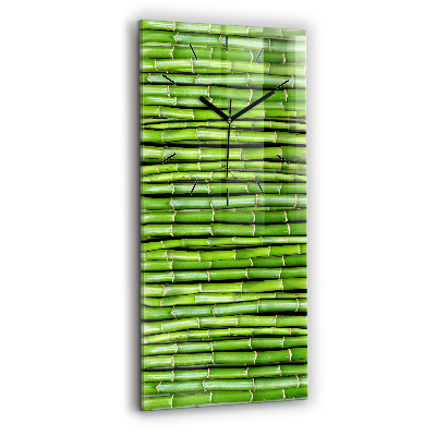 Horloge rectangulaire verticale Bambou asiatique