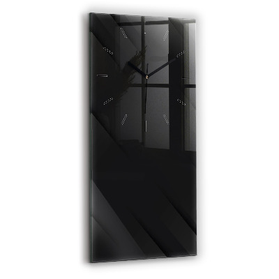 Horloge rectangulaire verticale Motif de mur sombre