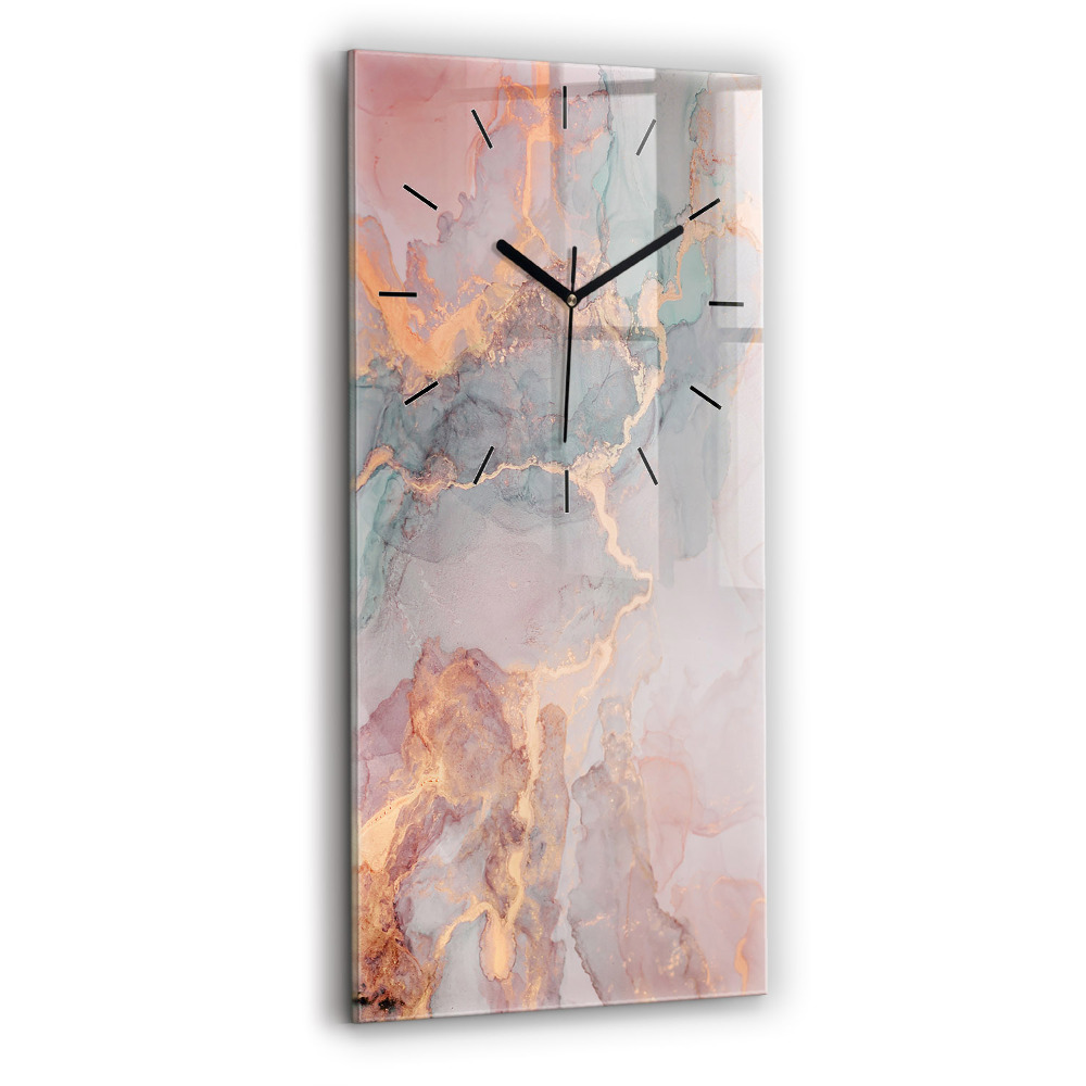 Horloge murale verticale Texture de marbre