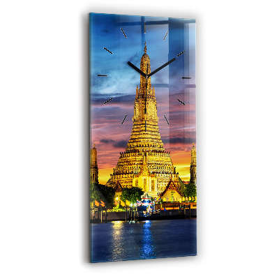 Horloge rectangulaire verticale Temple à Bangkok Thaïlande