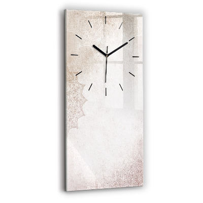 Horloge murale en verre rectangulaire Motif décoratif