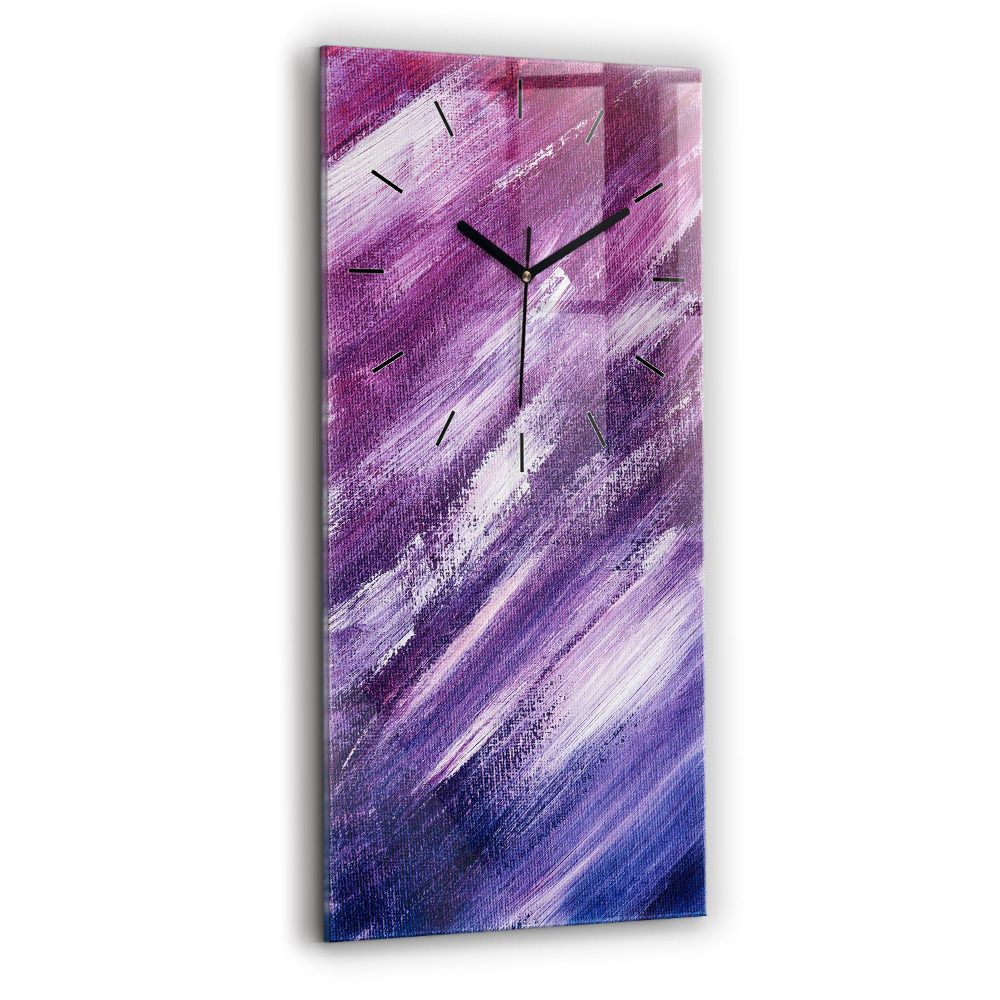 Horloge rectangulaire verticale Texture de peinture acrylique