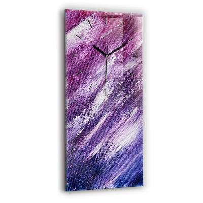Horloge rectangulaire verticale Texture de peinture acrylique
