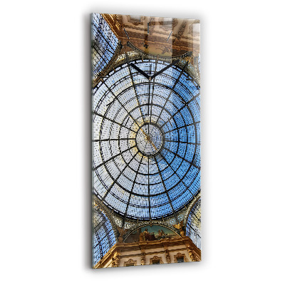 Horloge murale en verre rectangulaire Centre commercial de Milan