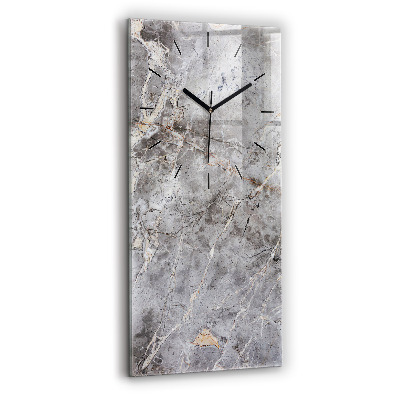 Horloge rectangulaire verticale Marbre de granit gris