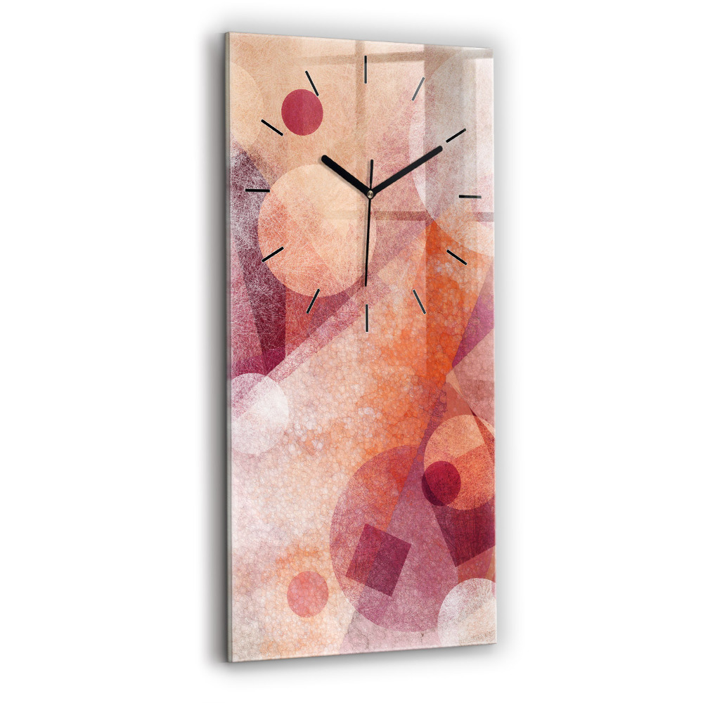 Horloge murale verticale Abstraction géométrique