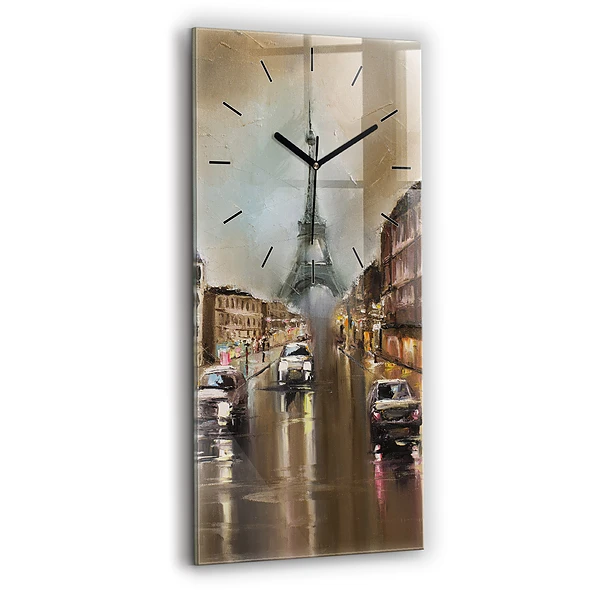 Horloge murale verticale Architecture de la ville de Paris