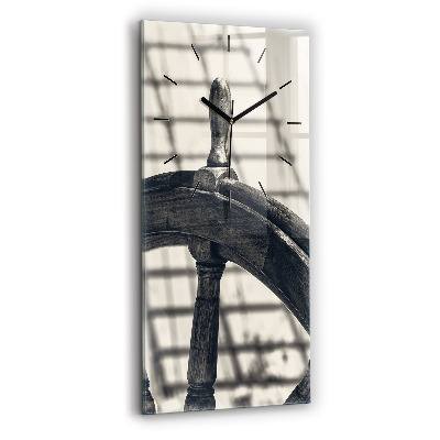 Horloge murale en verre rectangulaire Navire ancien