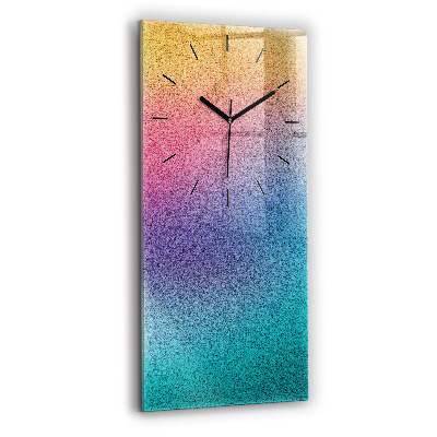 Horloge verticale en verre Motif dégradé