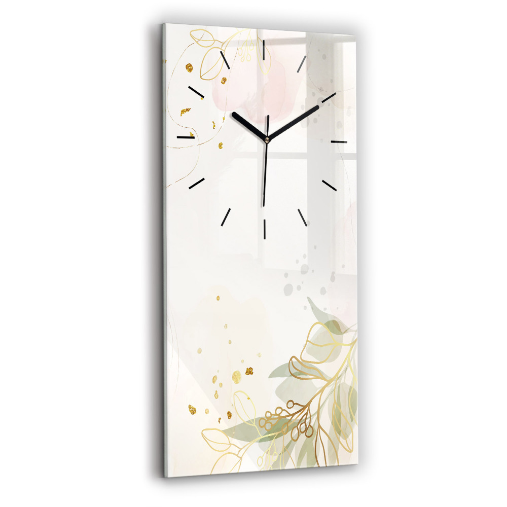 Horloge murale verticale Abstrait pastel