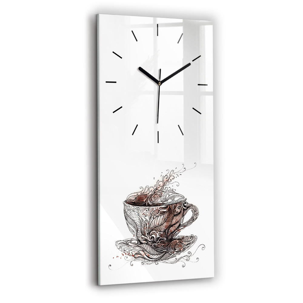 Horloge murale verticale Coupe de café
