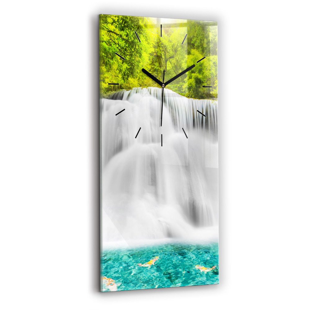 Horloge verticale en verre Chute d'eau en Thaïlande