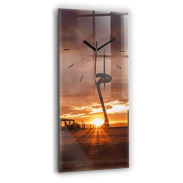 Horloge rectangulaire verticale Parc olympique de Barcelone